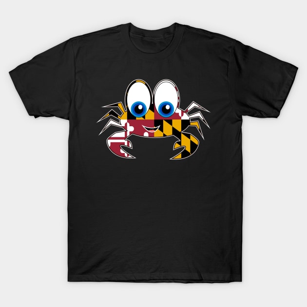 Maryland Crab T-Shirt by Wickedcartoons